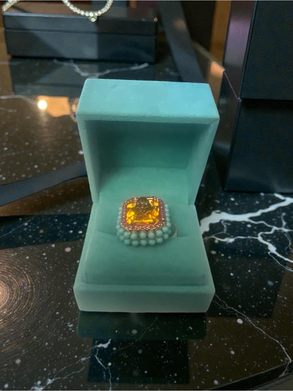 Kurt Geiger Eagle Head Cocktail Ring -Size 7  NIB